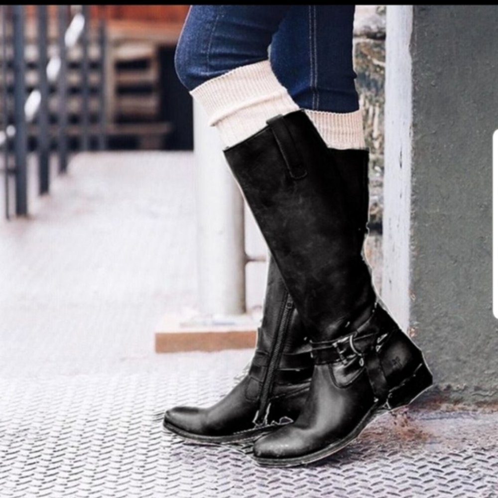 Frye Melissa Knotted Leather Tail Boots 7.5